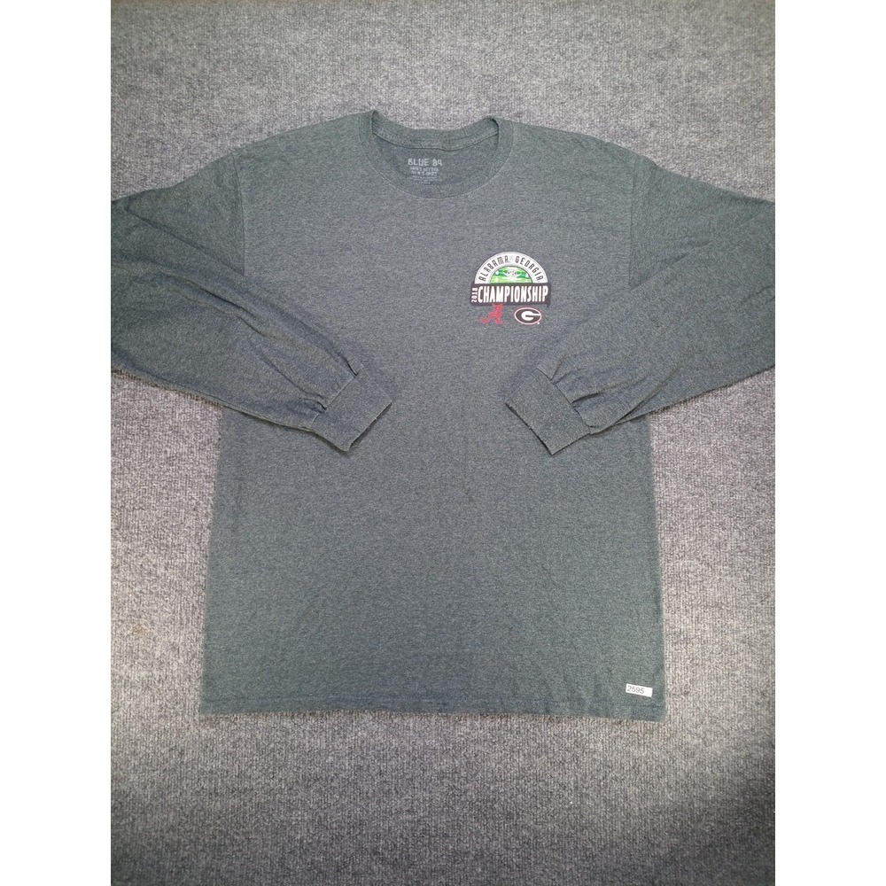 2018 SEC Championship Alabama vs Georgia Long Sleeve Shirt Blue 84 NCAA Football